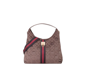 borsa a spalla donna taupe multicolor