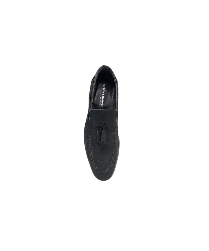 mocassini nappine uomo pelle antony sander art. 0125 nero