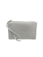 DENEB pochette donna strass argento