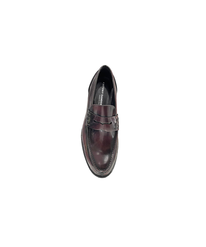 mocassini uomo pelle antony sander art. 100 bordeaux