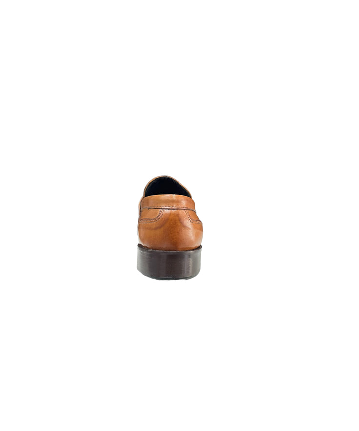 mocassini uomo pelle antony sander art. 100 cuoio