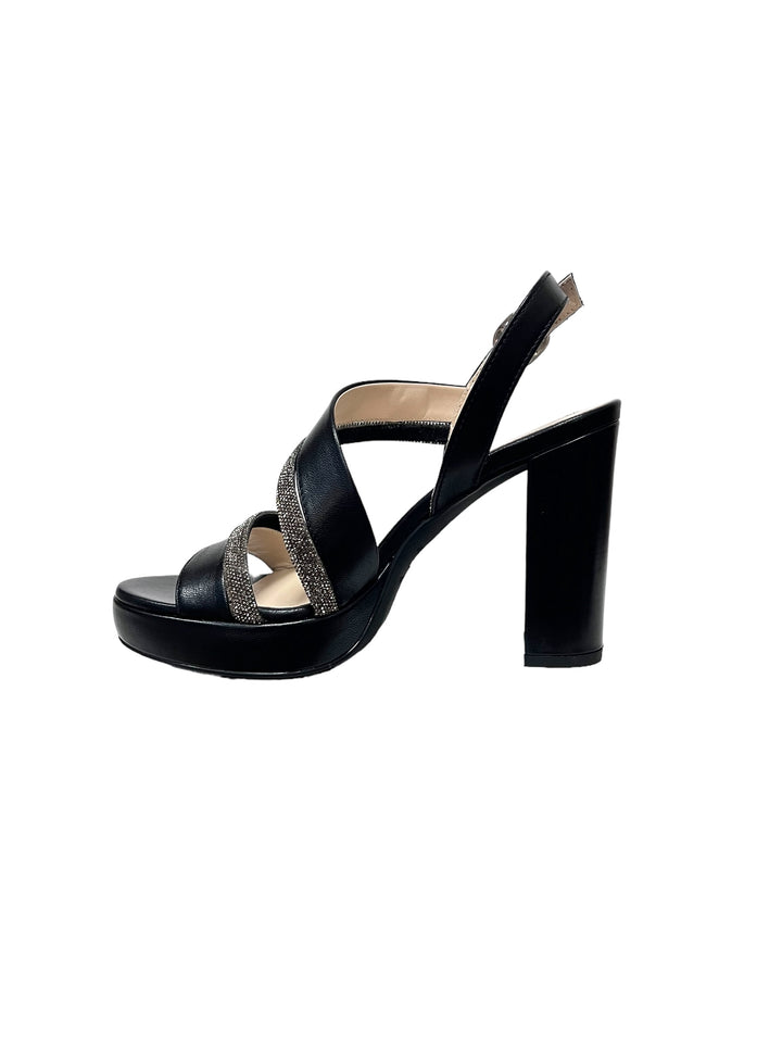 sandali donna pelle nero giardini art.e410220d100 nero