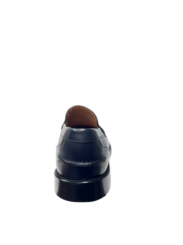 mocassini uomo pelle exton art.102 blu