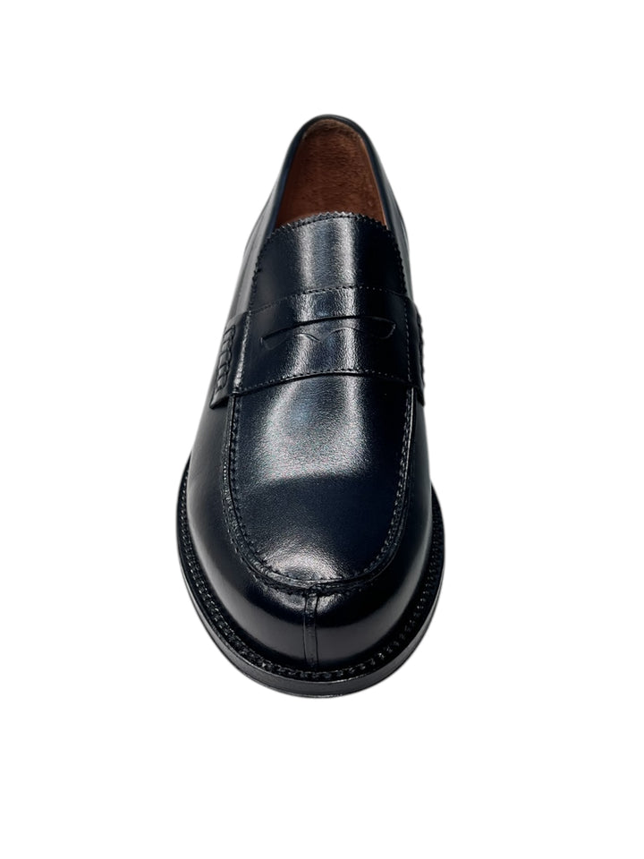 mocassini uomo pelle exton art.102 blu