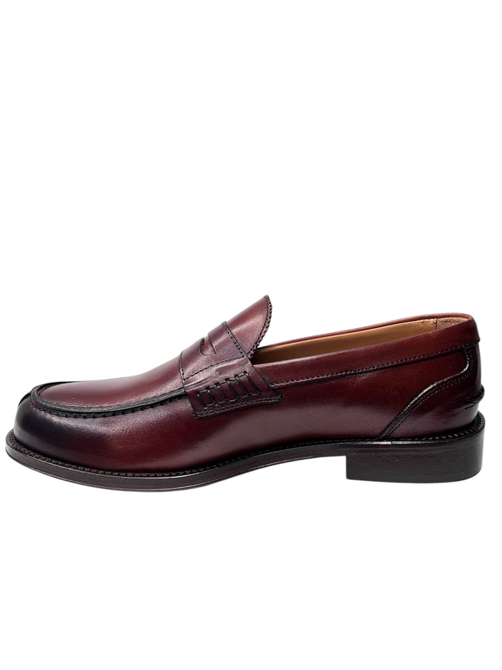 mocassini uomo pelle exton art.102 legno