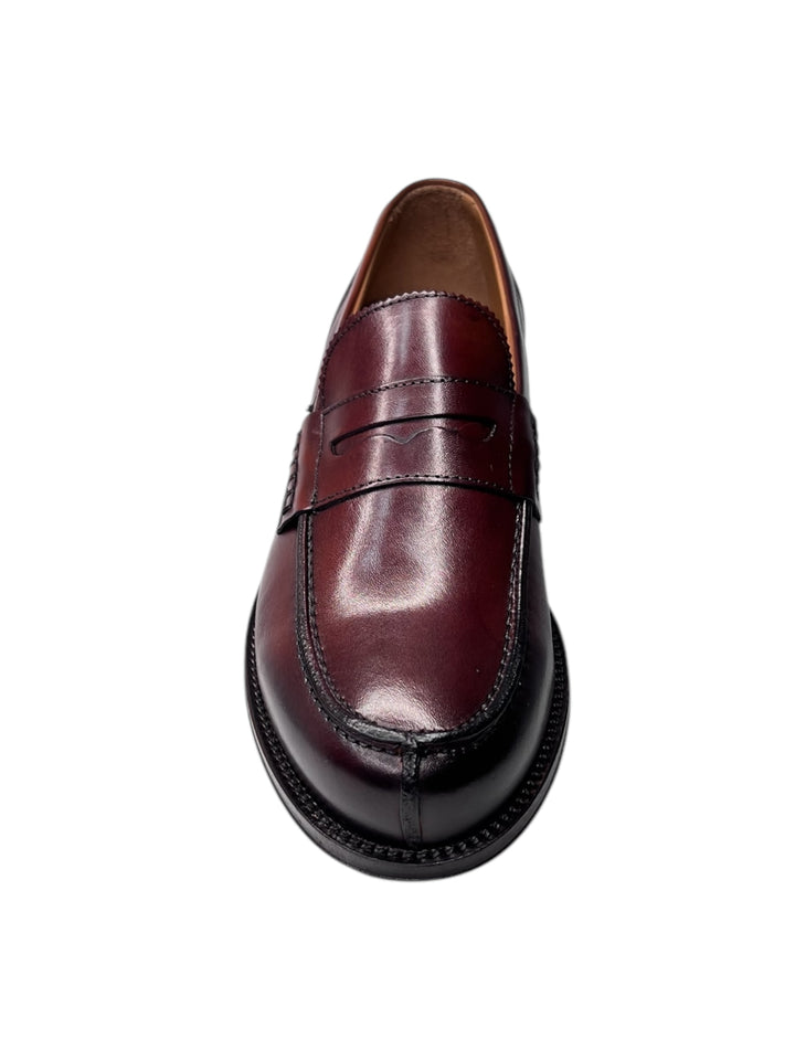 mocassini uomo pelle exton art.102 legno