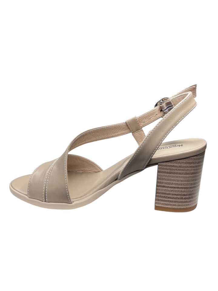 sandalo donna in pelle lino