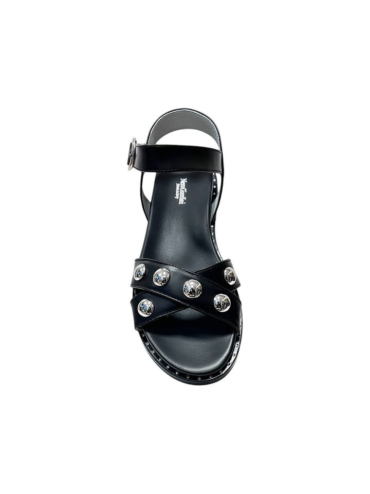 sandali donna pelle nero giardini art.e410490d100 nero