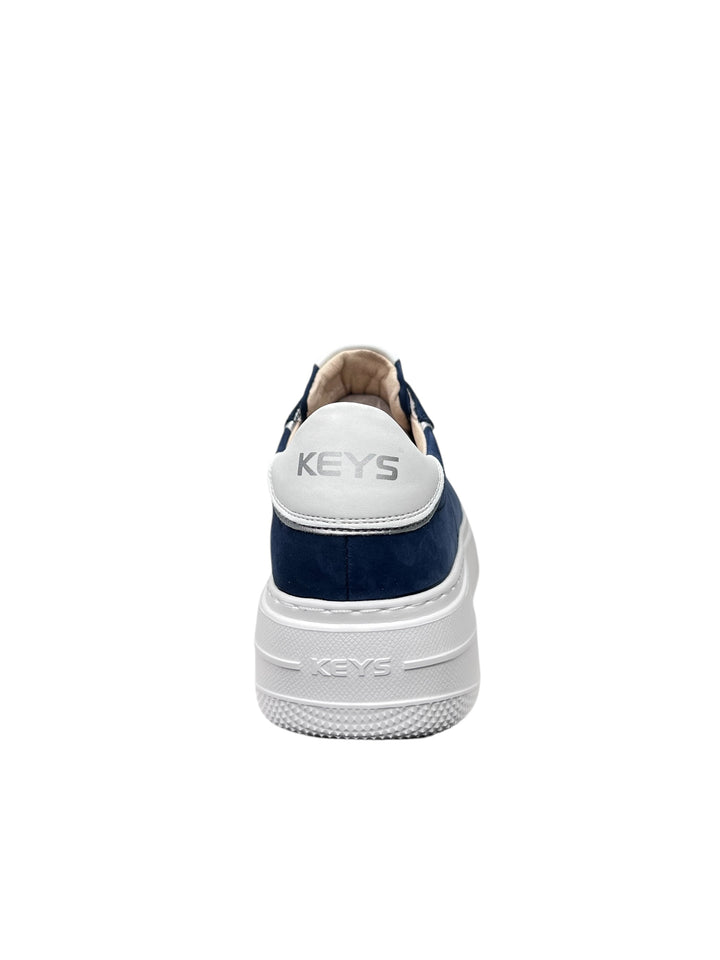 sneakers donna pelle keys art.10524-9630 blu