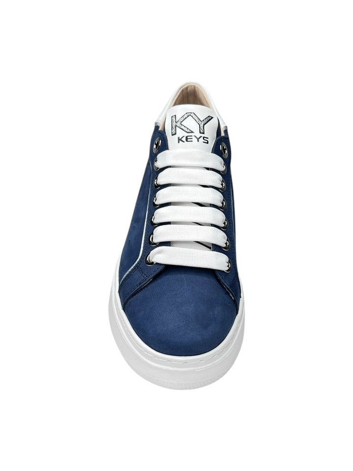 sneakers donna pelle keys art.10524-9630 blu
