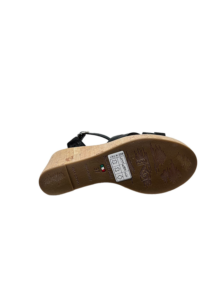 sandali donna pelle nero giardini art.e410610d100 nero