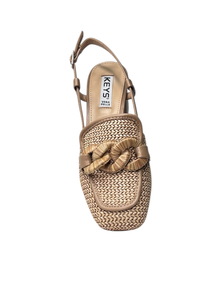 slingback donna rafia keys art.10630-9644 corda