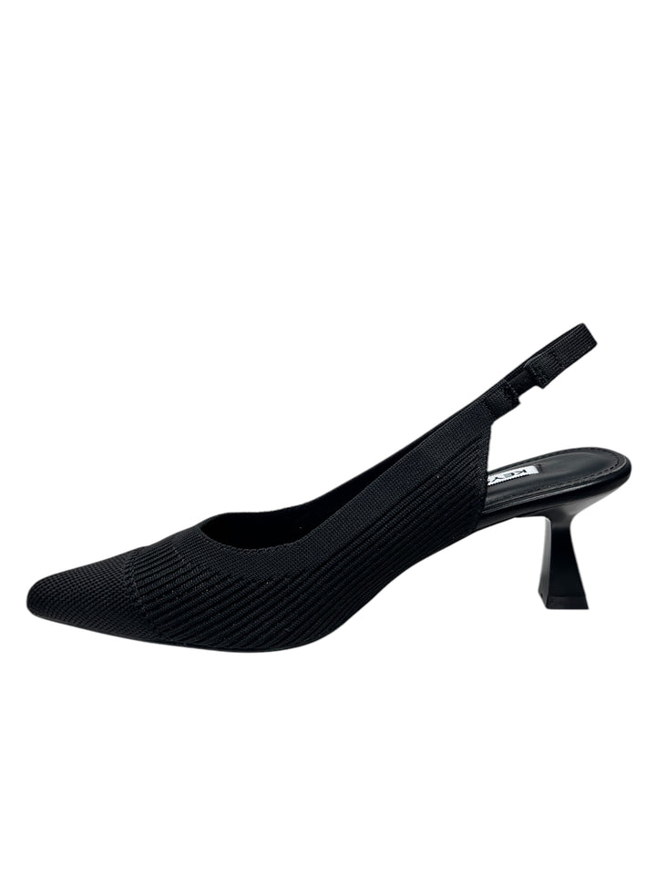 slingback donna pelle-tessuto keys art.10770-9739 nero