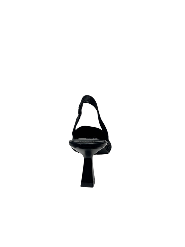 slingback donna pelle-tessuto keys art.10770-9739 nero