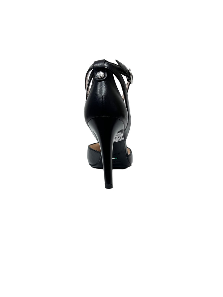 décolleté donna pelle nero giardini art. e011073de100 nero
