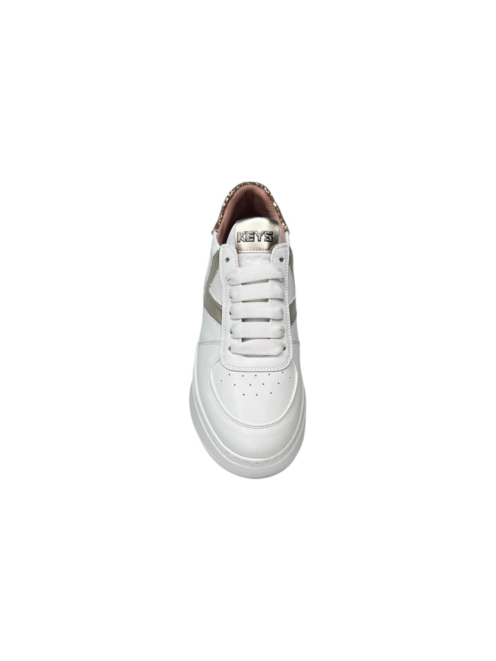 sneaker donna bianco-oro