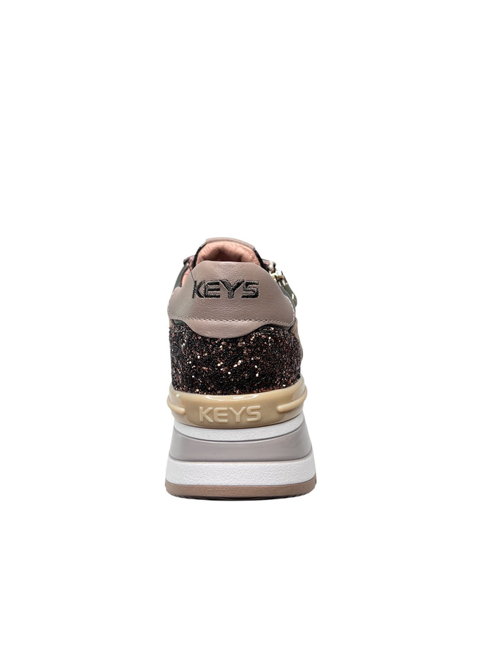 sneaker donna beige-bronzo