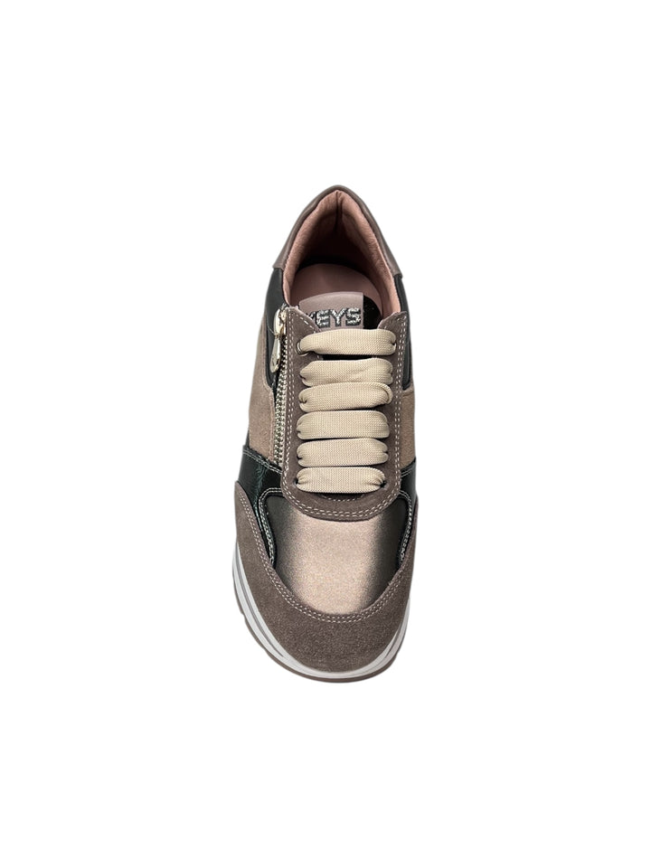 sneaker donna beige-bronzo