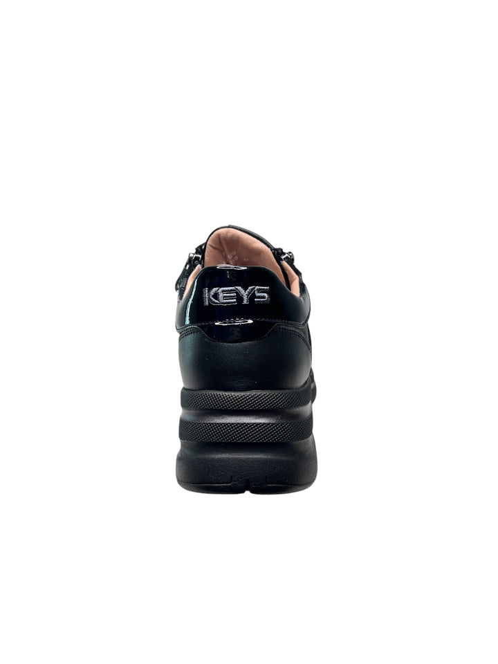 sneaker zeppa donna nero