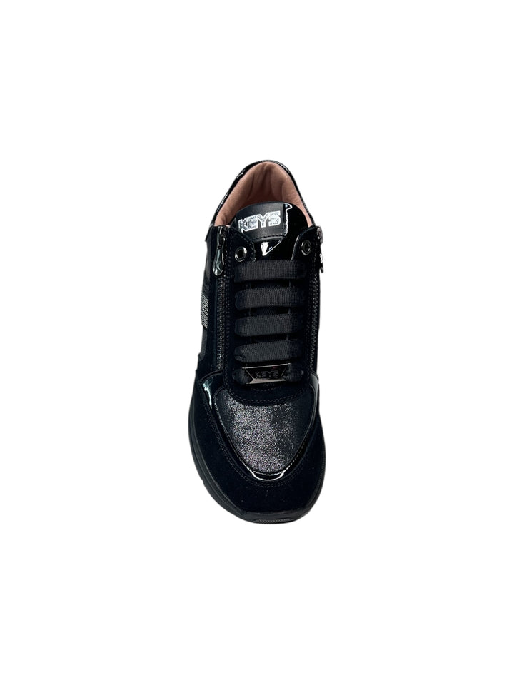 sneaker zeppa donna nero