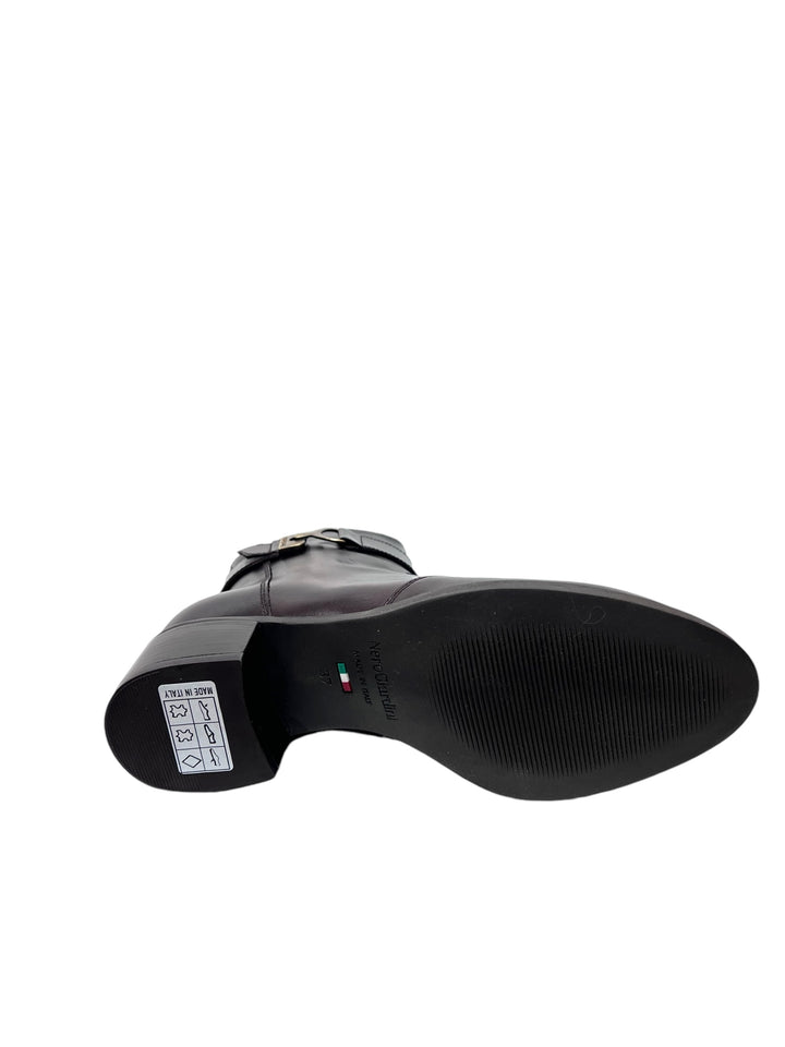 stivaletti donna pelle nero giardini art.i411270d300 testa di moro