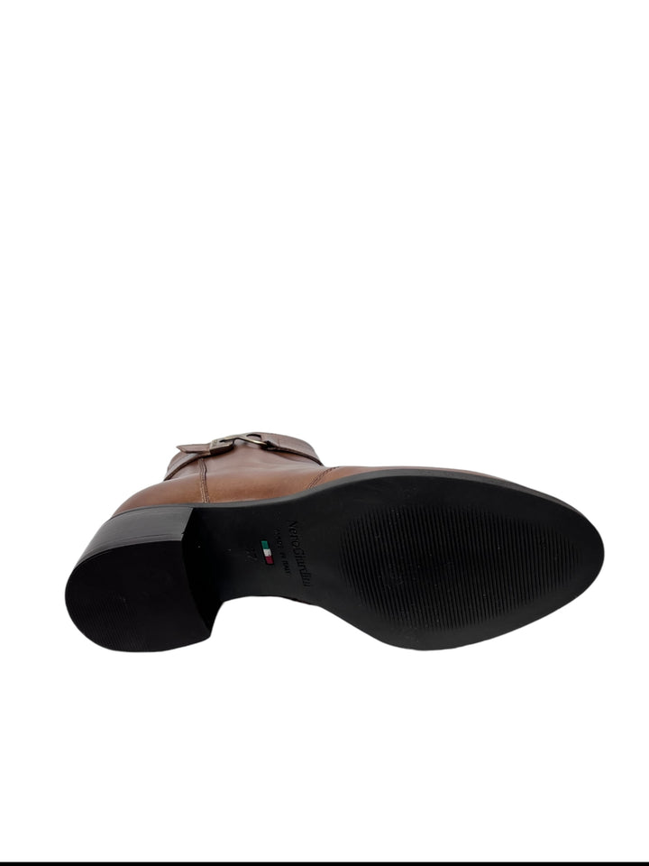 stivaletti donna pelle nero giardini art.i411270d400 cuoio