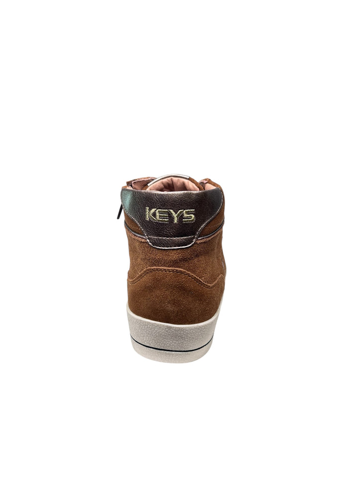 sneaker alta donna cuoio