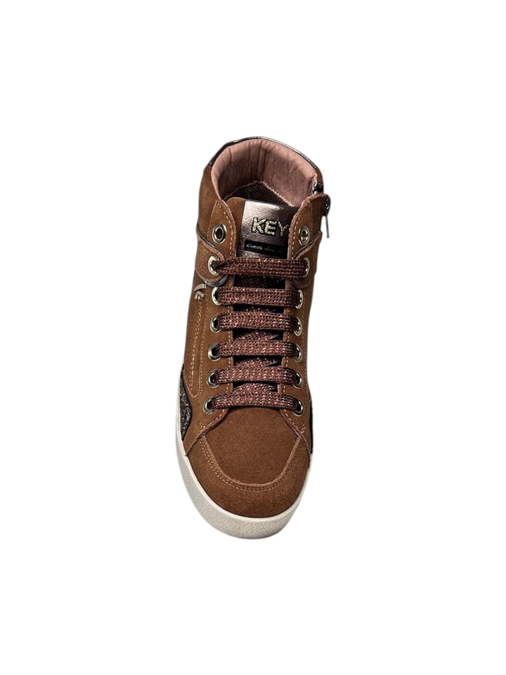 sneaker alta donna cuoio