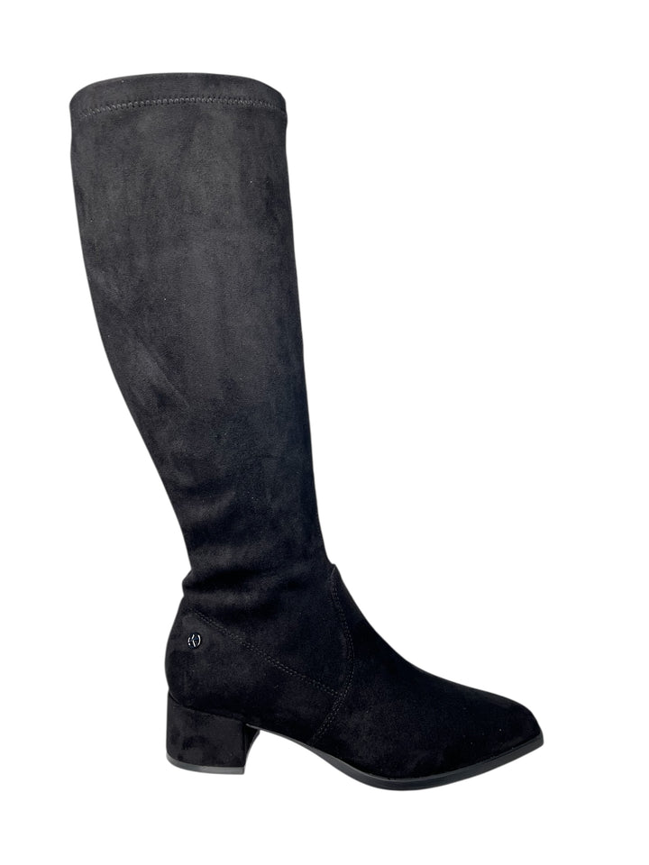 stivale donna elasticizzato nero