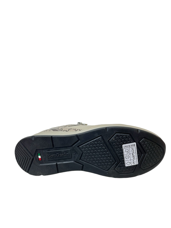 sneakers donna pelle nero giardini art.i411510d412 beige