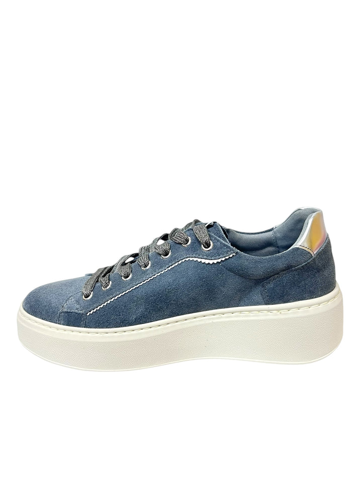 sneakers donna pelle nero giardini art.i411620d154 siberia