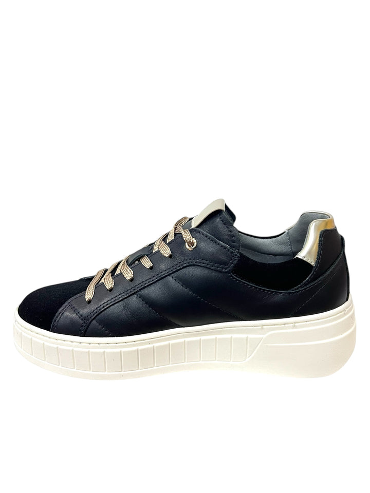 sneakers donna pelle nero giardini art.i411630d100 nero