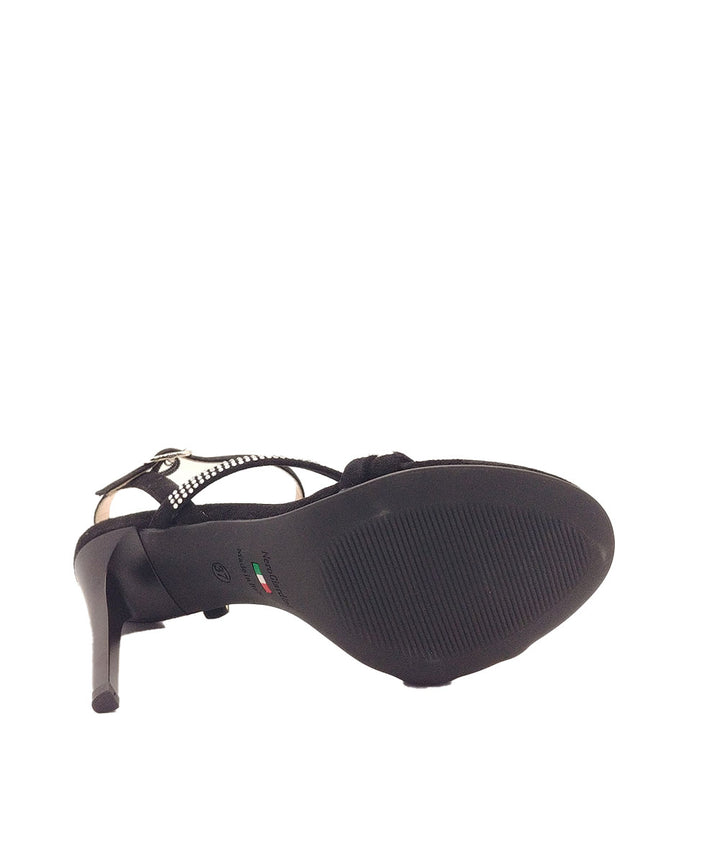 sandali donna pelle nero giardini art.e116540de100 nero