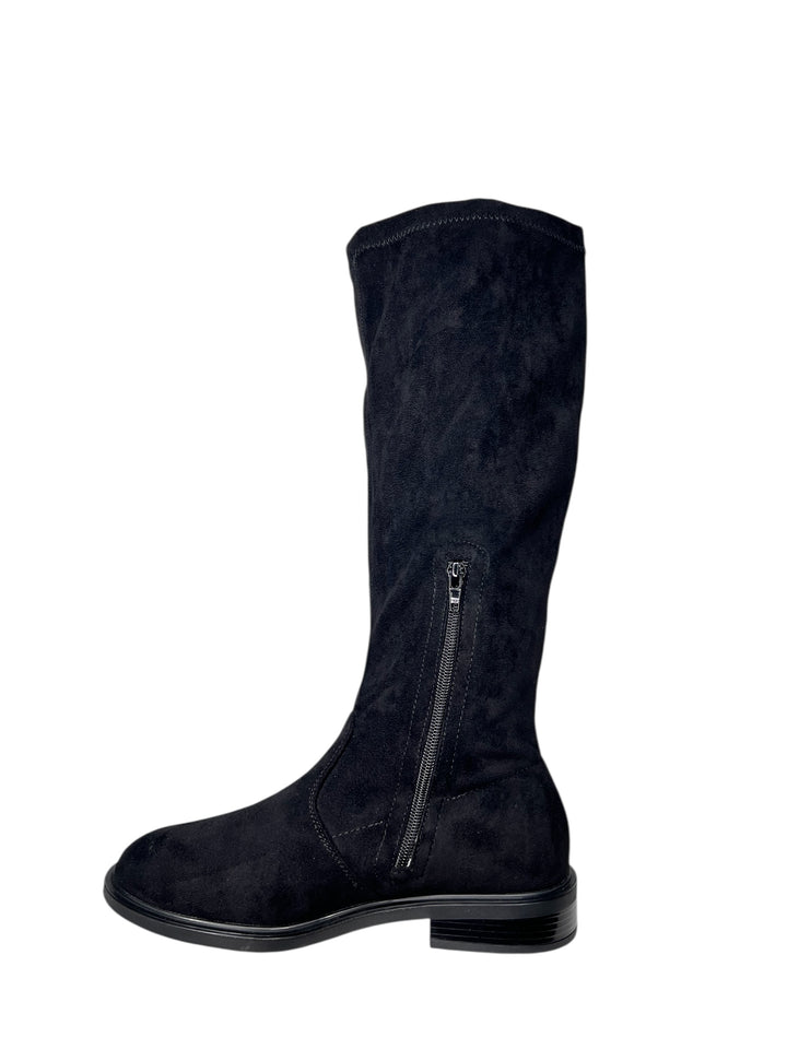 stivale donna elasticizzato nero