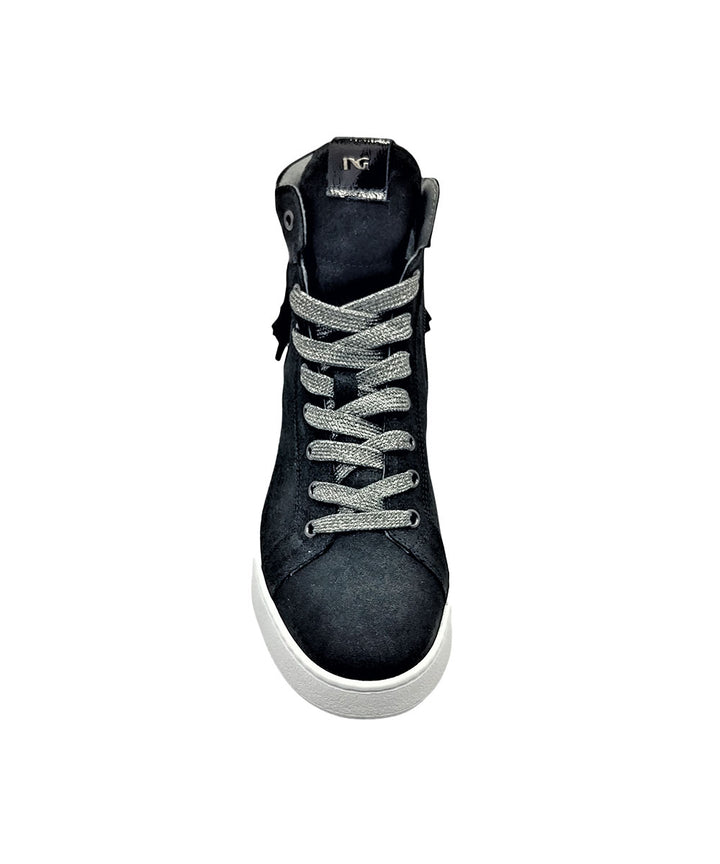 sneakers alte donna camoscio nero giardini art. i117073d100 NERO