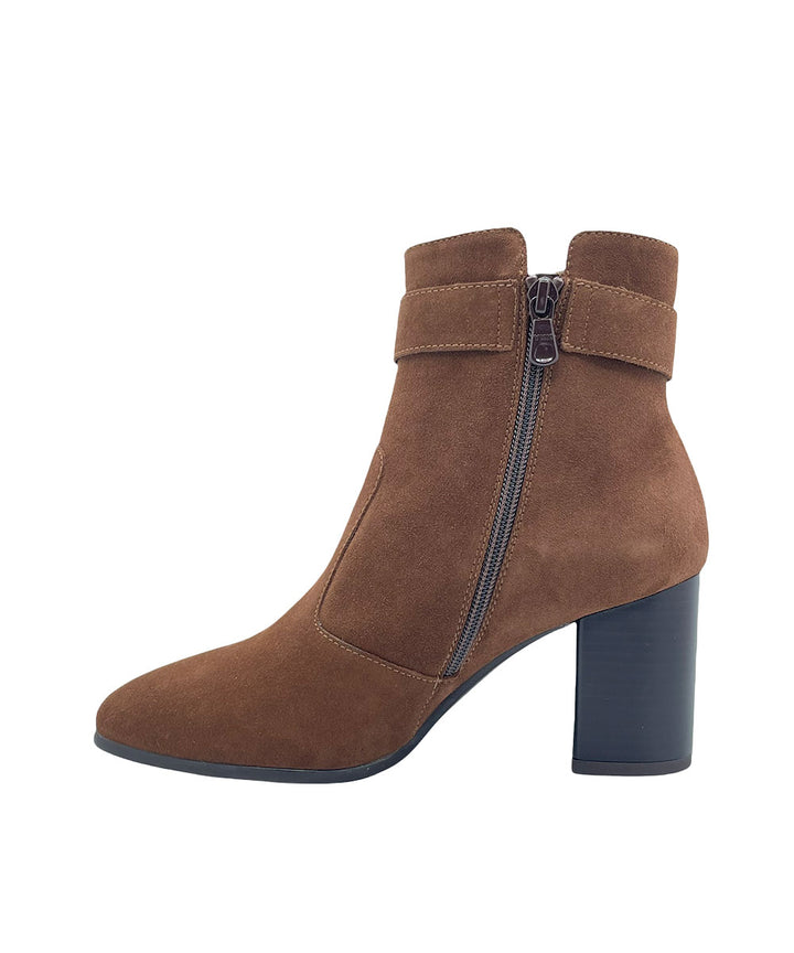 tronchetti donna nero giardini pelle scamosciata art. i117293de301 caffè