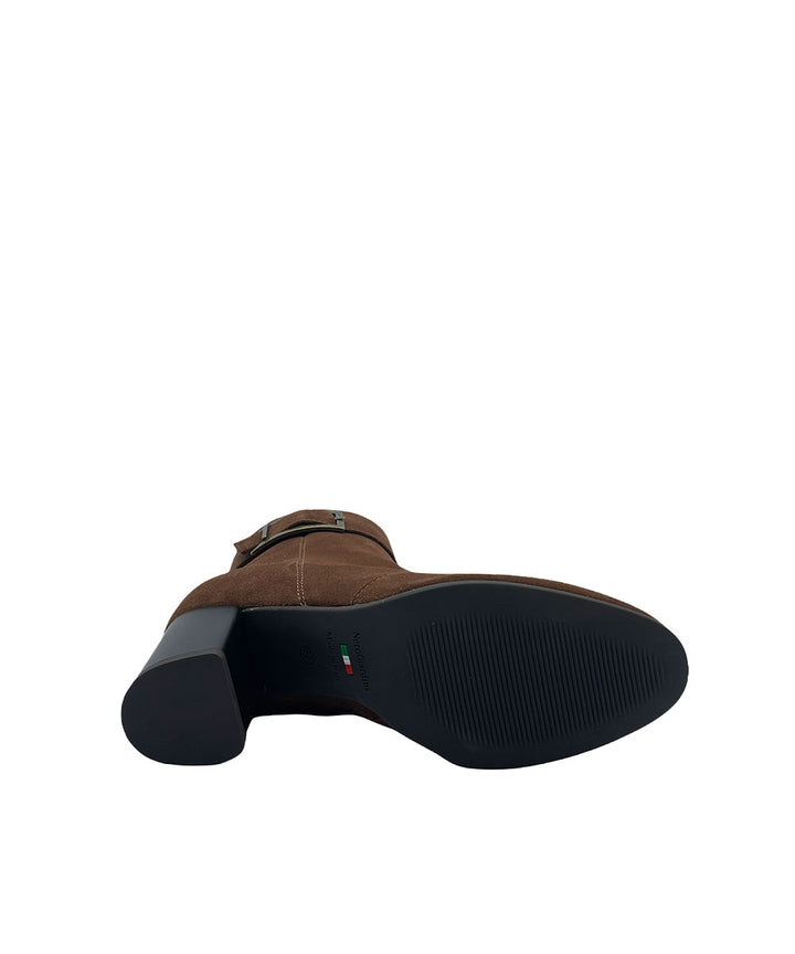 tronchetti donna nero giardini pelle scamosciata art. i117293de301 caffè