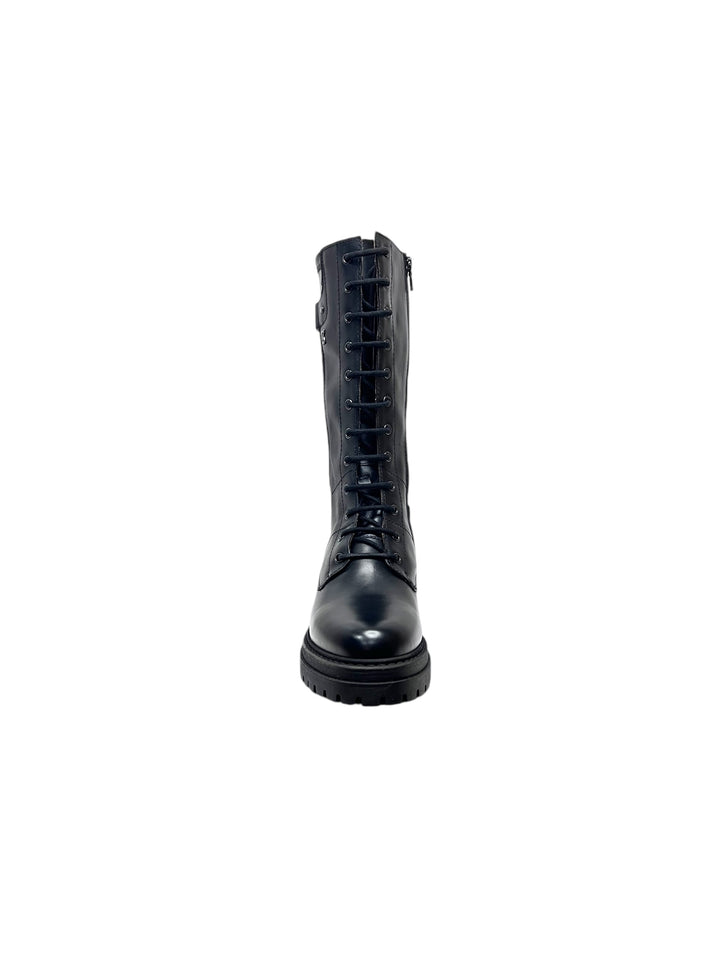 anfibi donna pelle nero giardini art.i411840d100 nero