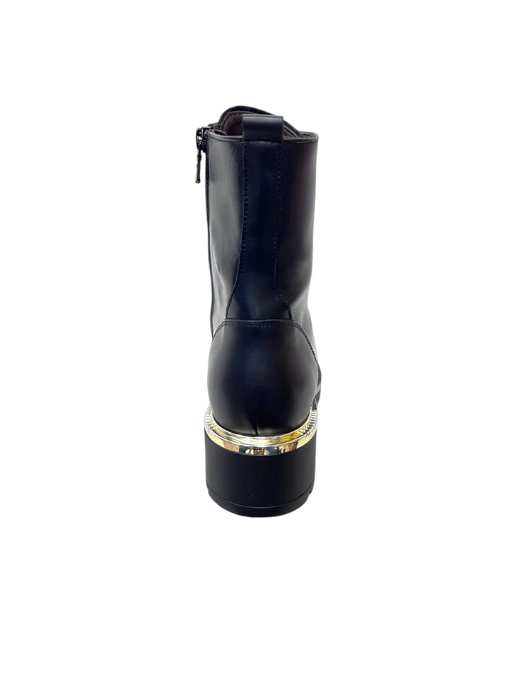 anfibi corti donna pelle nero giardini art.i411885d100 nero