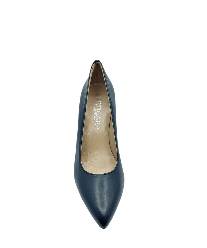 décolleté donna pelle perticara art.118 blu