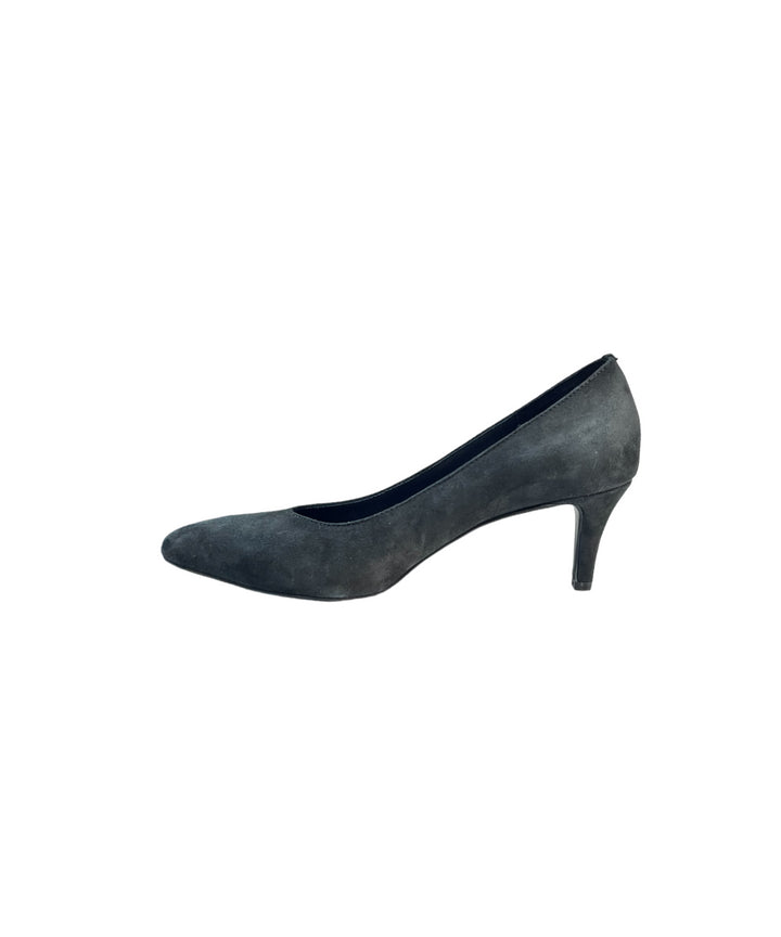 décolleté donna pelle scamosciata perticara art. 118 nero