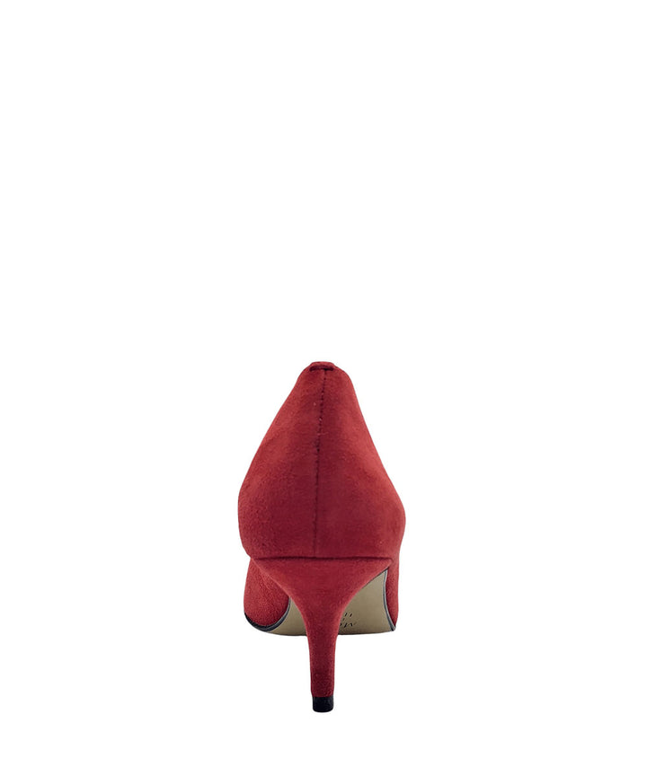 décolleté donna camoscio perticara art.118 rosso