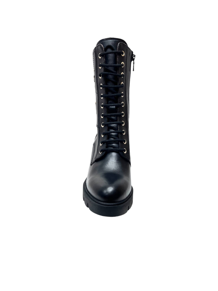 tronchetti allacciati donna pelle nero giardini art.i411902d100 nero