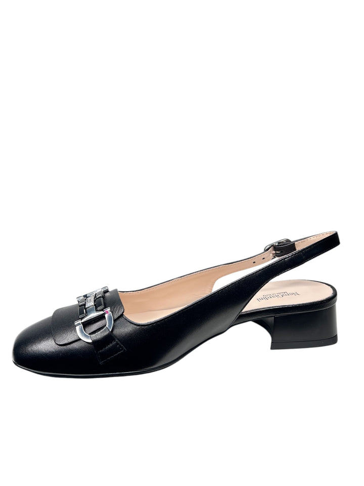NERO GIARDINI slingback donna in pelle nera