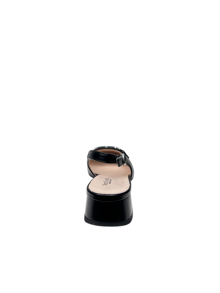NERO GIARDINI slingback donna in pelle nera