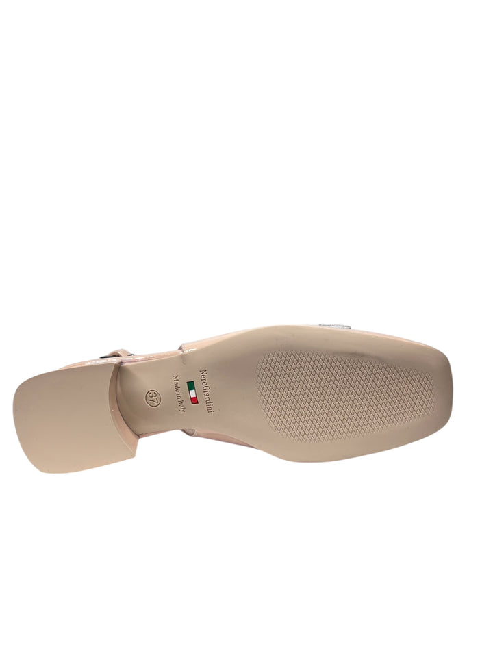 NERO GIARDINI slingback donna in pelle cipria