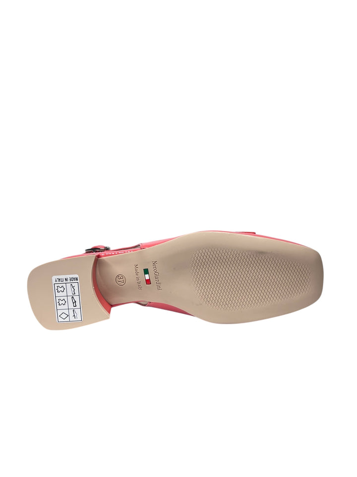 NERO GIARDINI slingback donna in pelle papavero