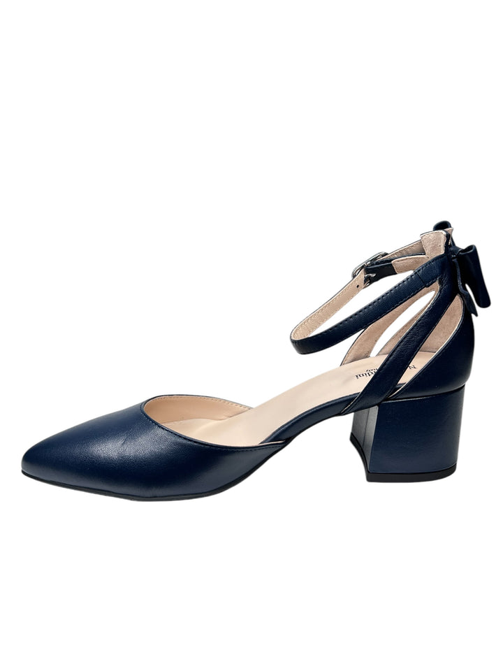 NERO GIARDINI décolleté donna in pelle blu