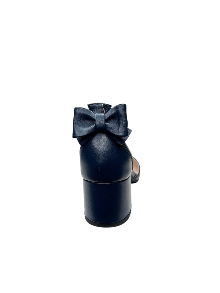 NERO GIARDINI décolleté donna in pelle blu