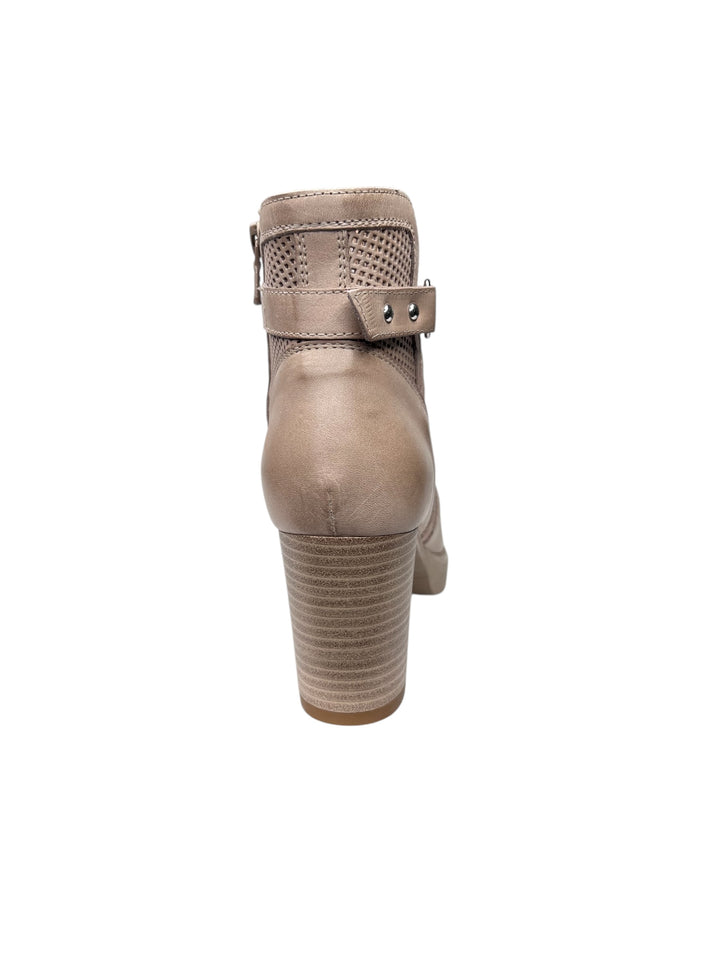 NERO GIARDINI tronchetti donna in pelle champagne
